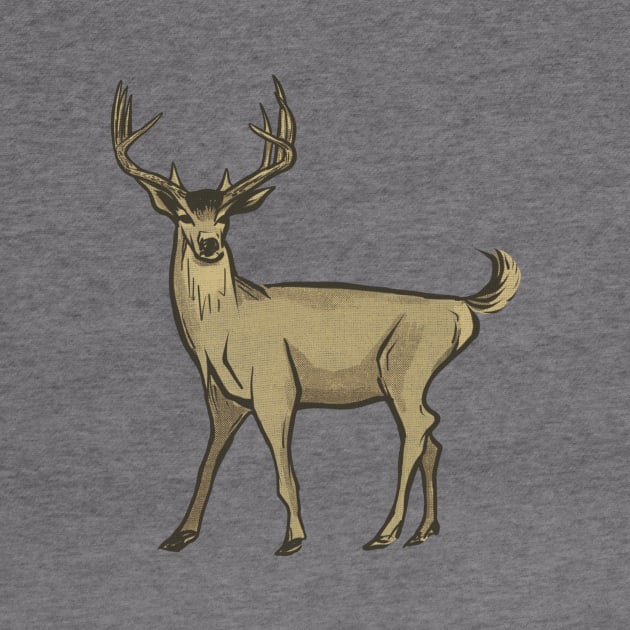 White-tail buck by VandishDesigns